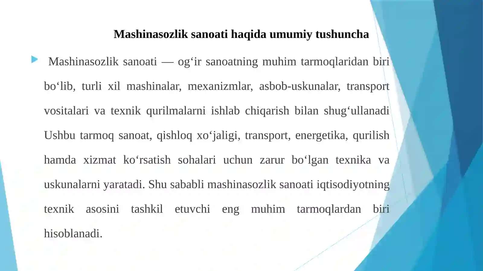 Mashinasozlik sanoati 3