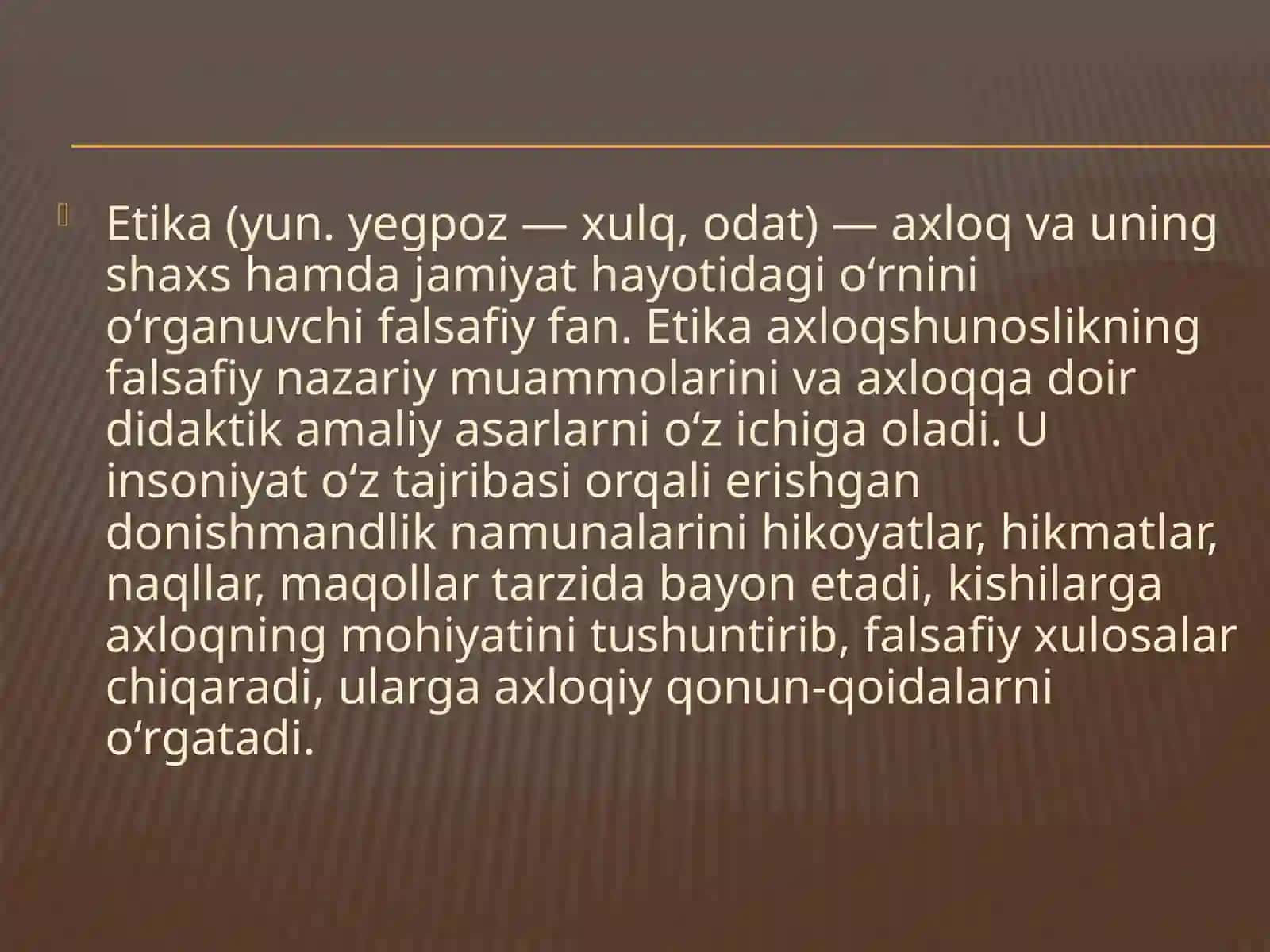 Etikafalsafiyfan,tushuncha.Huquqtushunchasi.Etikahuquqningo’zaromunosabati.Deontologiyatushunchasi 3