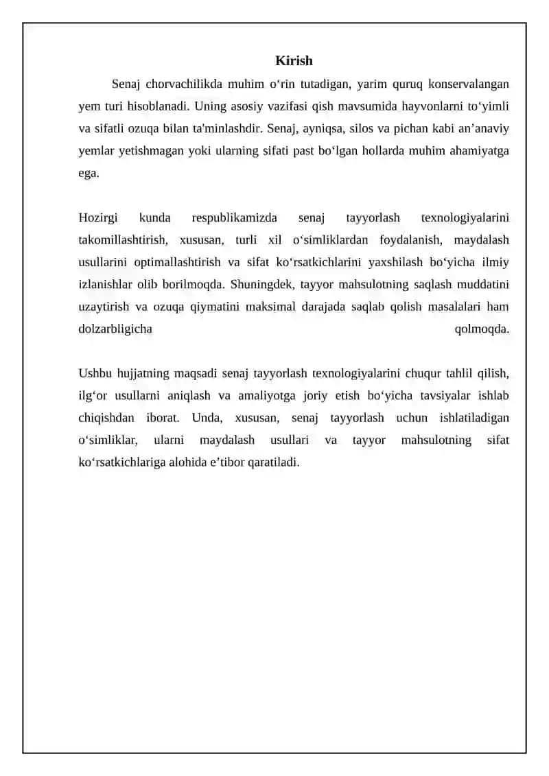 Senaj tayyorlash texnologiyasi 3
