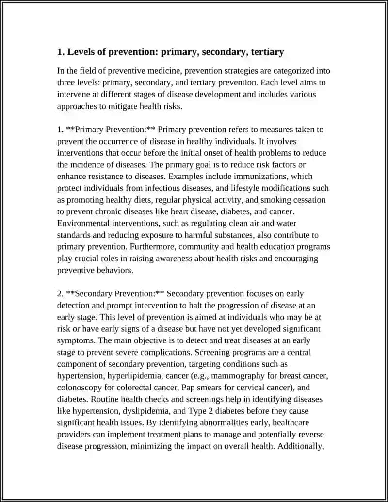 PREVENTIVE MEDICINE 3