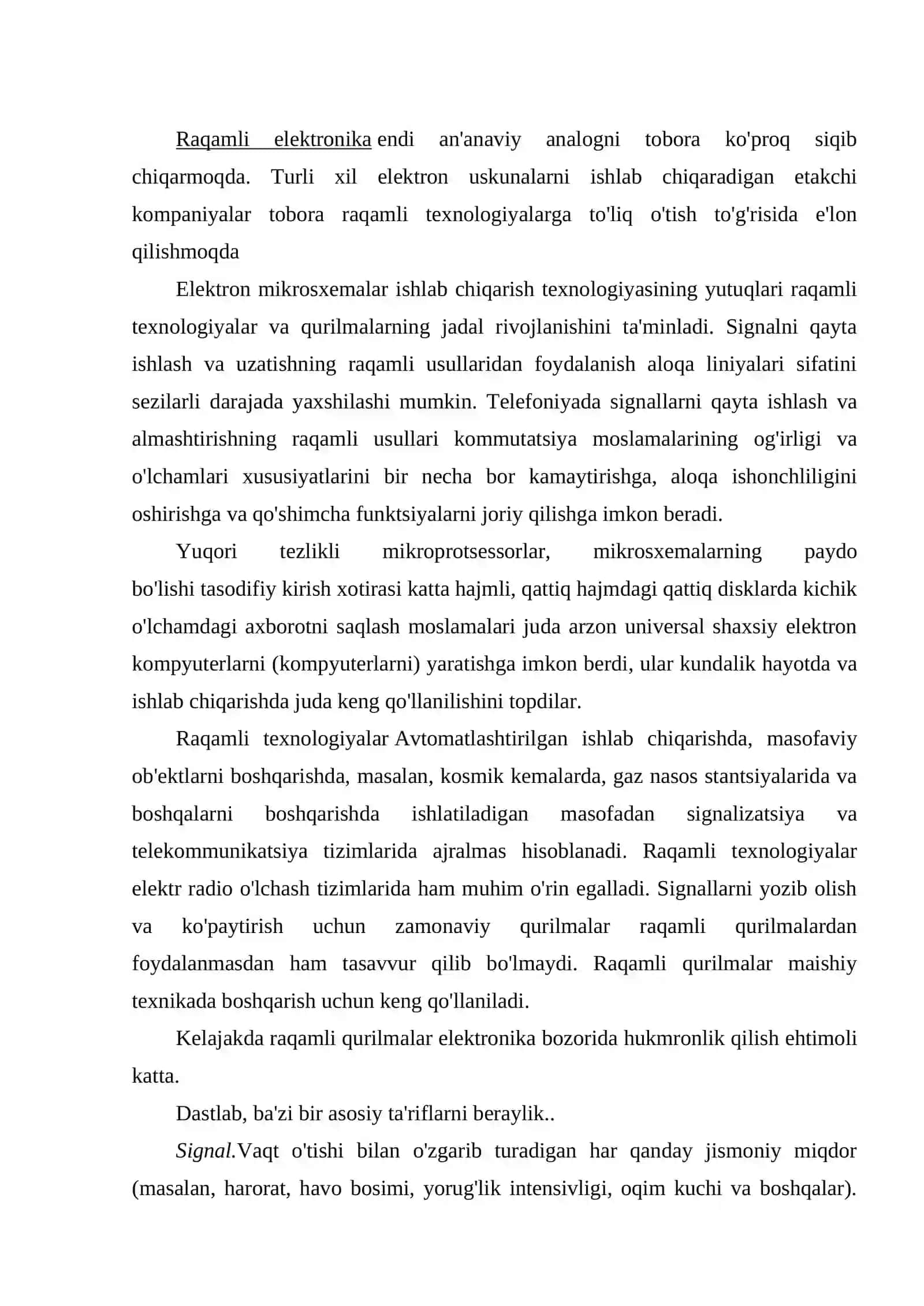 ANALOGLI SIGNALLARNI QAYTA ISHLASH 3