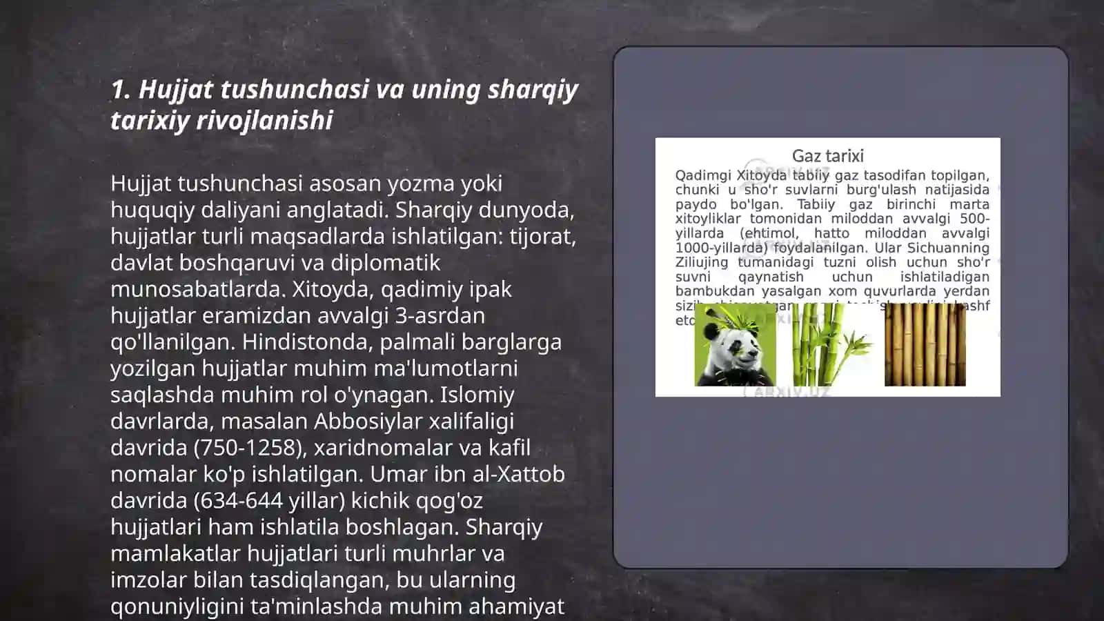 Hujjatlarni klassifikatsiyasini paydo boʻlishi.Sharqda klassifikatsiyani paydo boʻlishi 3