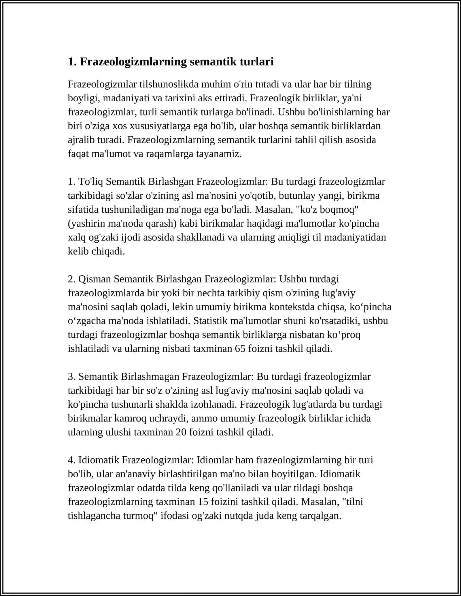 FRAZEMALARNING SEMANTIK TURLARI 3