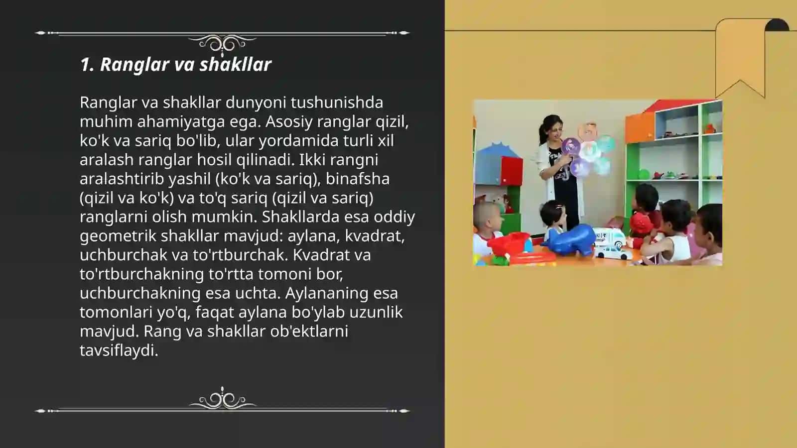 Maktabgacha yoshdagi bolalarning ingliz tilini òrganishining mavzuli rejalashtirish 3