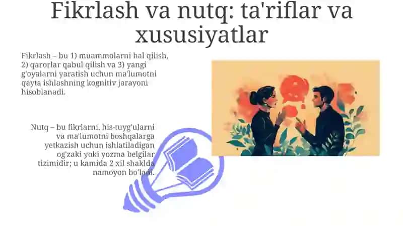 Til tafakkur va nutq munosabati 3