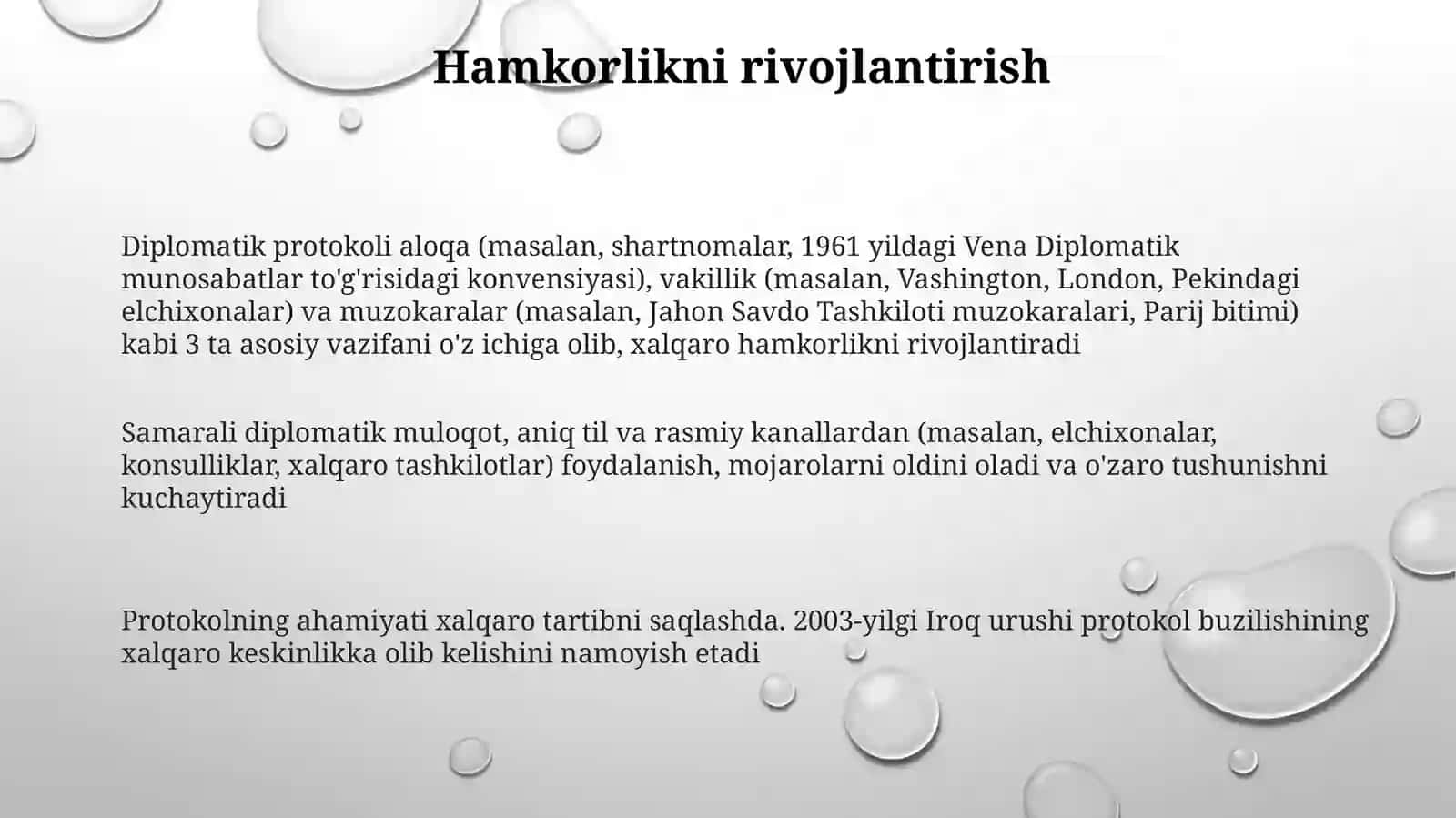 Diplomatik protokolning asosiy funksiyalari va ahamiyati 3