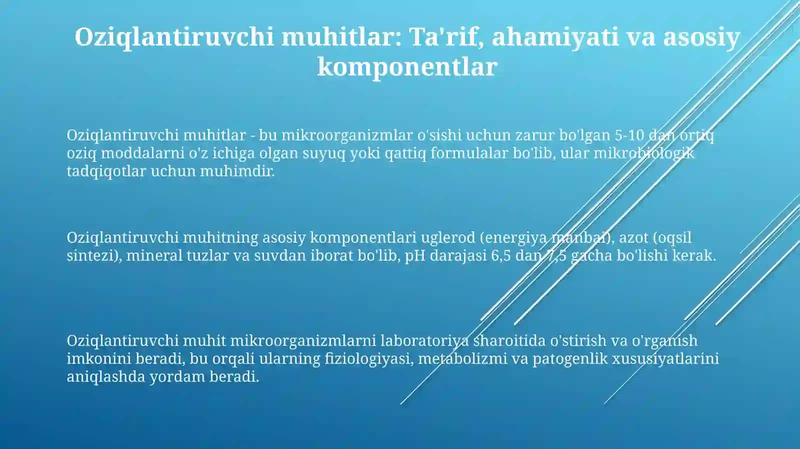 Mikroorganizmlarning ozuqamuhiti 3