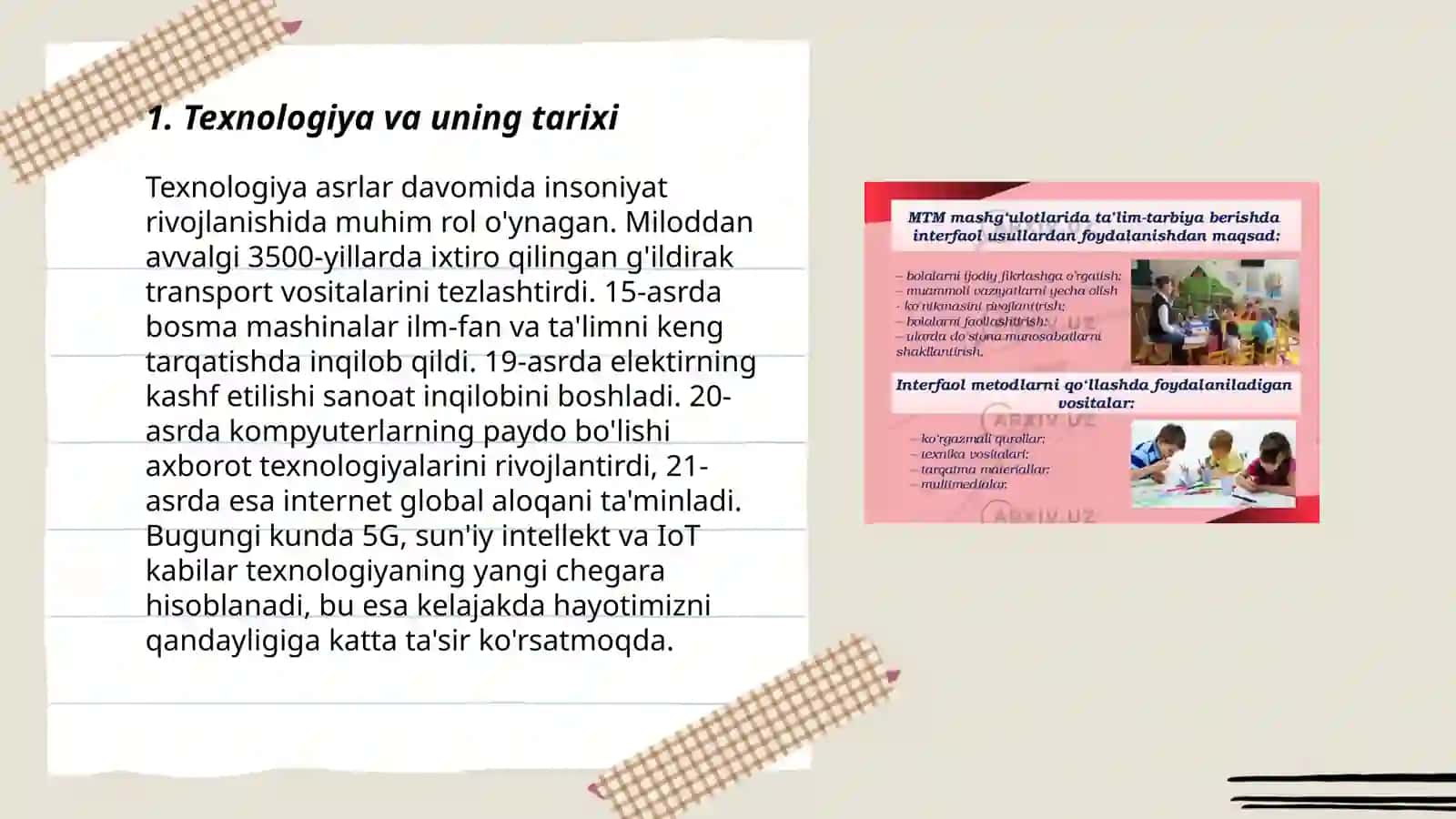 Texnologiya va uni oʻqitish metodikasi fanining taraqqiyot bosqichlari 3