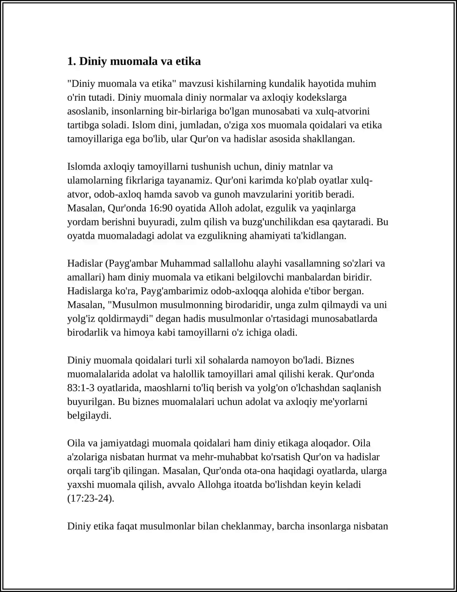 DINIY MUOMALA VA DINIY USTUNLIK 3