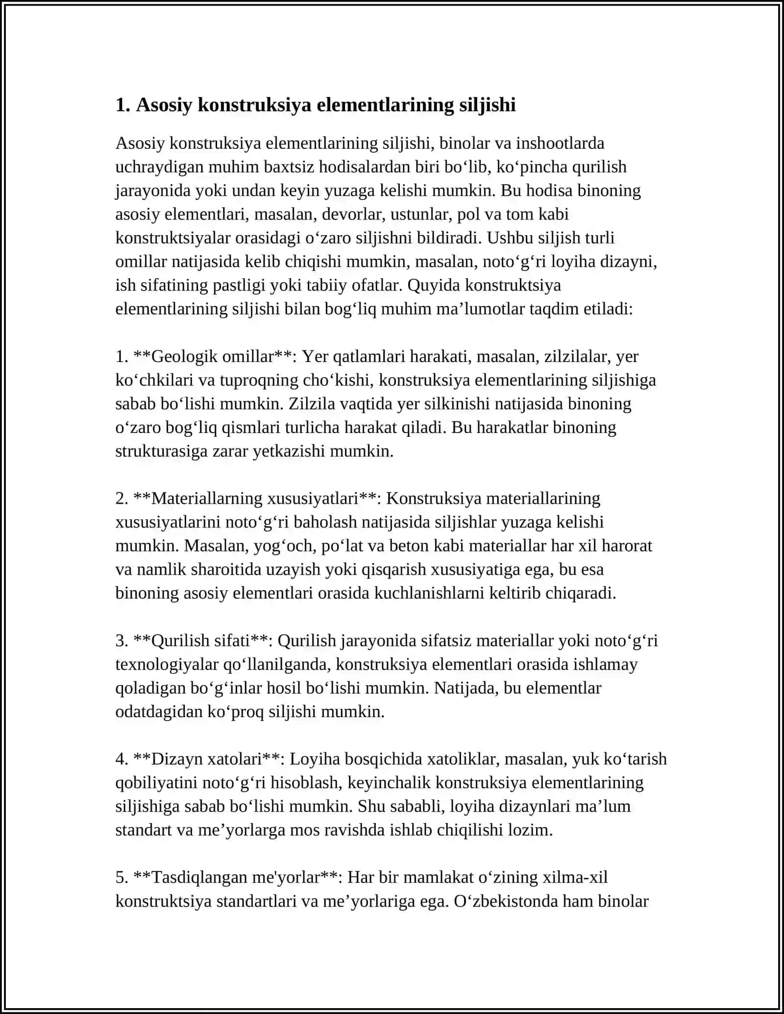 KONSTRUKSIYA ELEMENTLARINING SILJISHI 3