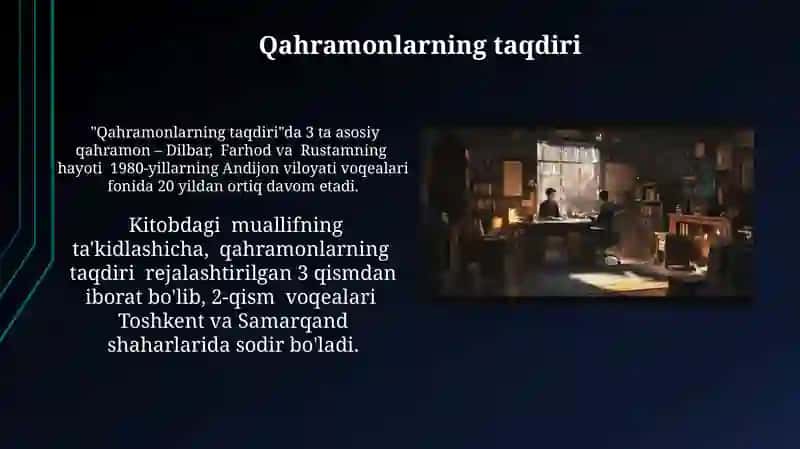 Qahramonlarning taqdiri 3