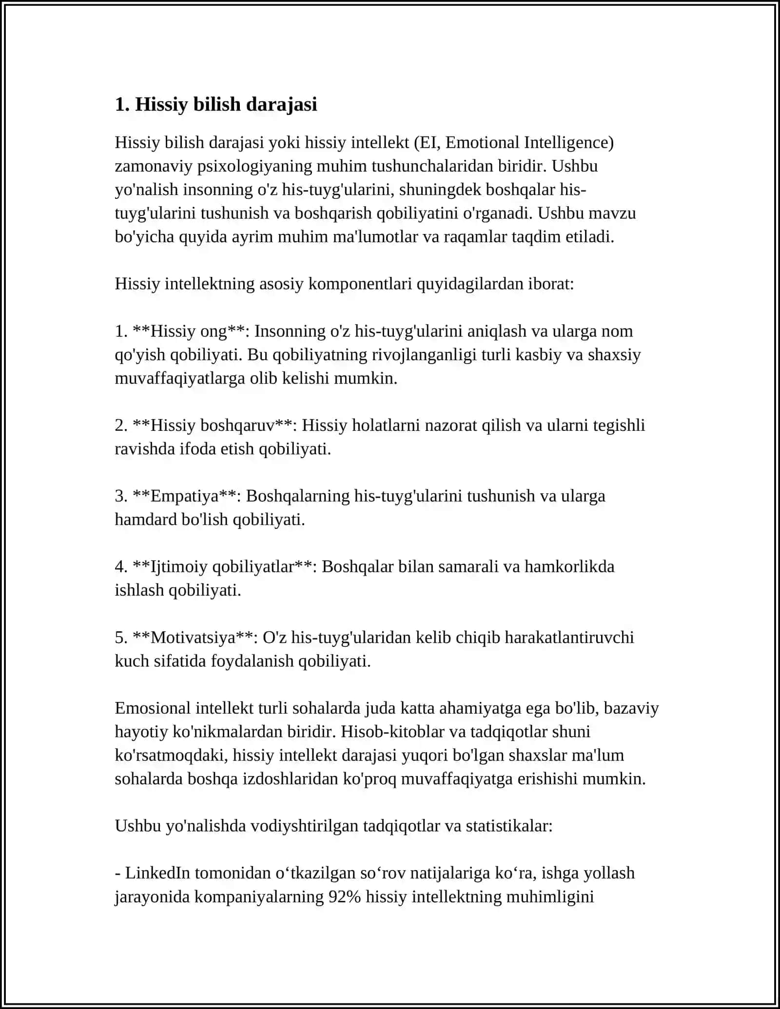 HISSIY,EMPIRIK, NAZARIY,MANTIQIY, INTIUTIV,BILISH DARAJALARINING O'ZARO ALOQASI 3
