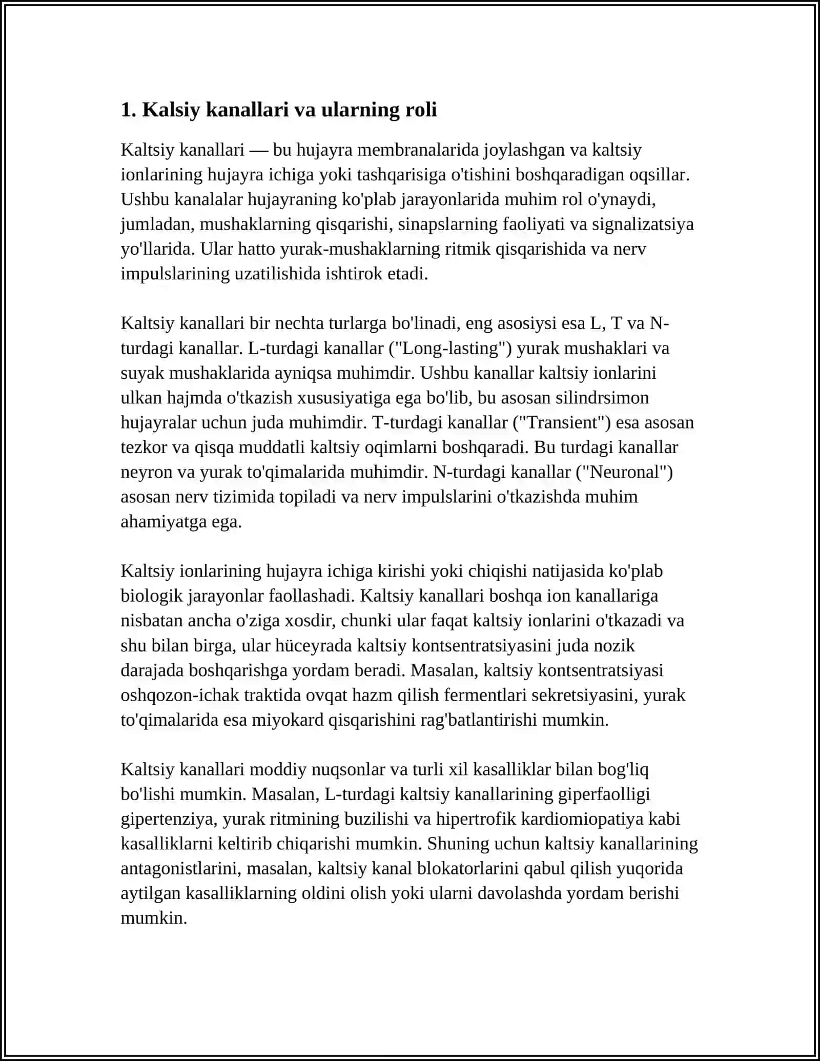 KALSIY KANALI BLOKATORLARNING ANTIANGINAL TA'SIRI MEXANIZMI 3