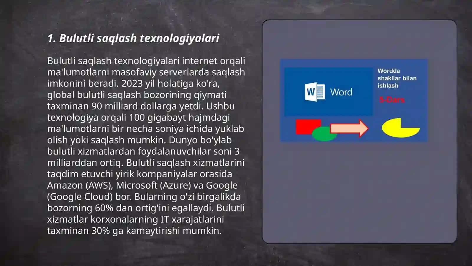 Bulutli saqlash texnologiyalari 3