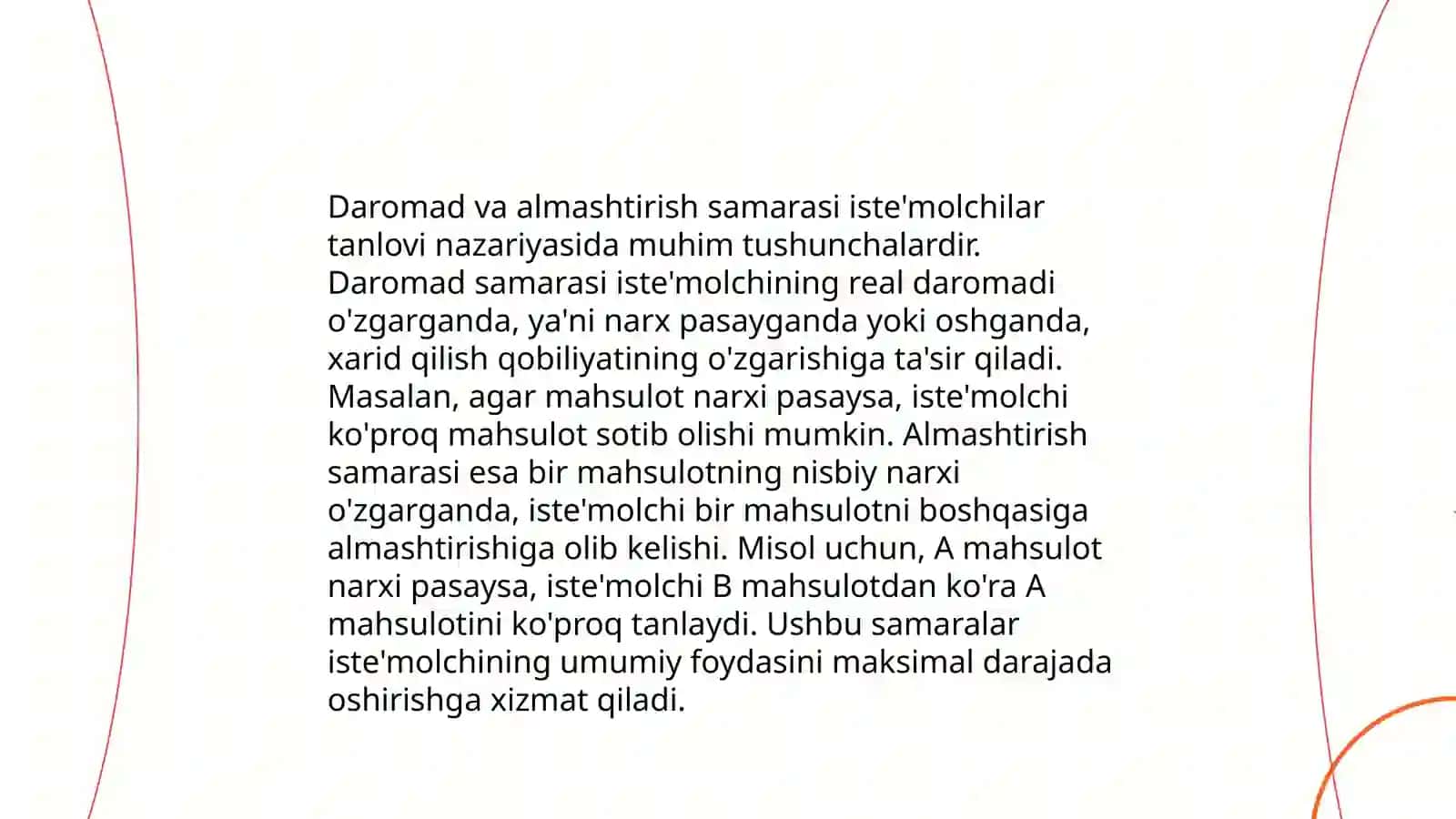 Daromad va almashtirish samarasi 3