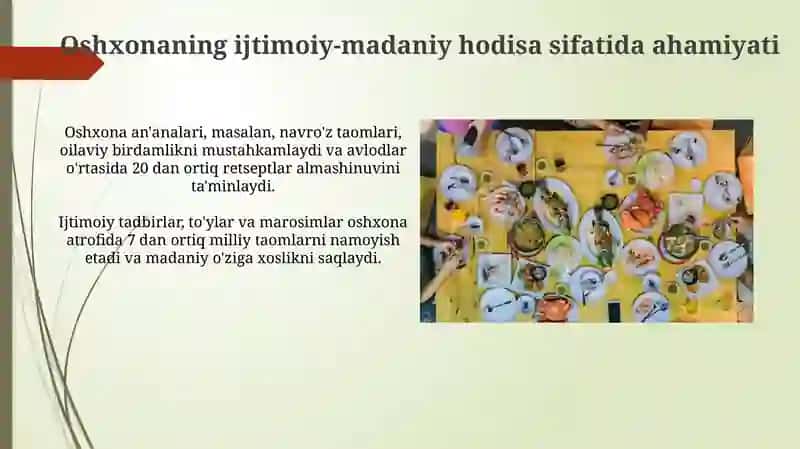 Oshxonaning ijtimoiy-madaniy hodisa sifatidagi ahamiyati 3