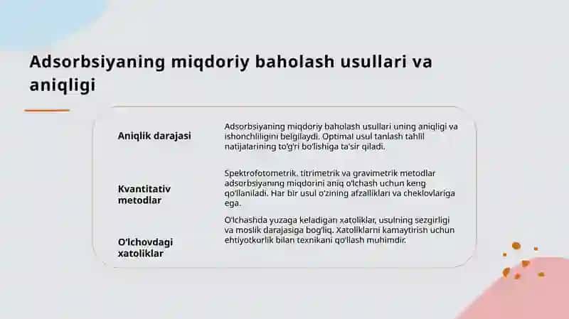Adsorbsiya jarayoni 3