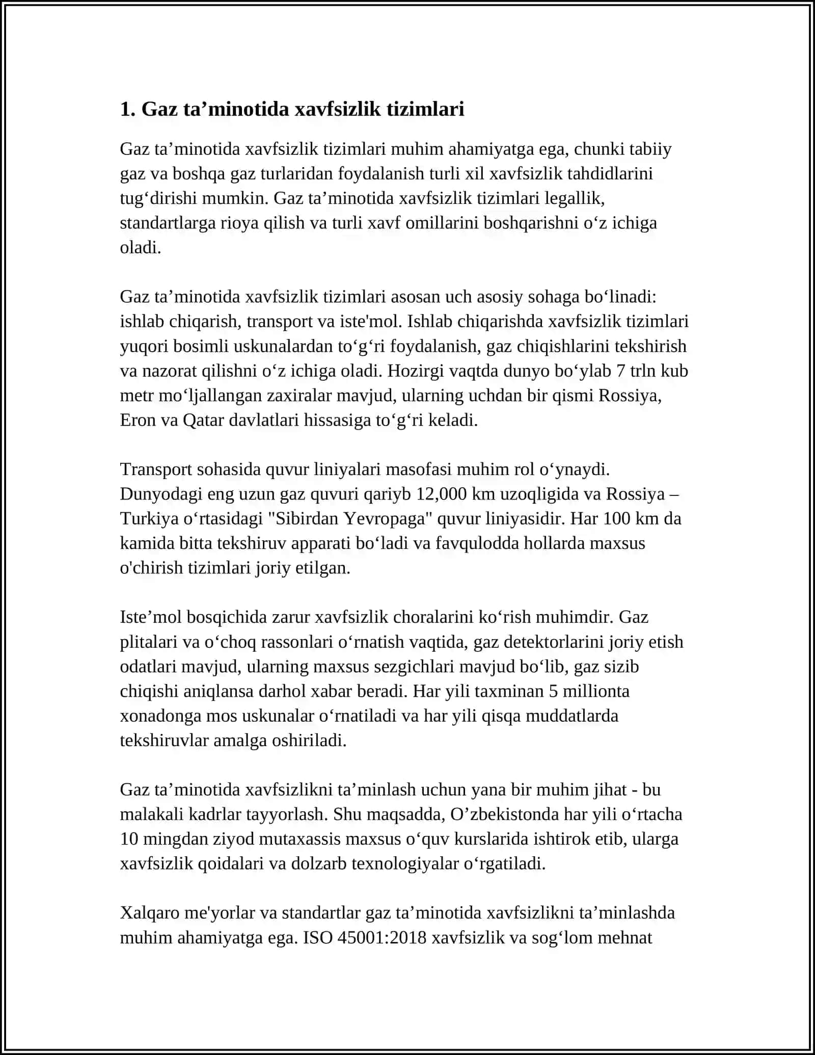 ISSIQLIK GAZ TAʼMINOTIDA MAHALLIY ISTEʼMOLCHILARGA ULANISH TUGUNLARINING JIHOZLARI 3
