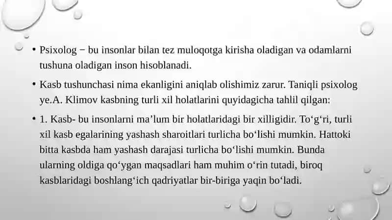 Psixologiya kasb sifatida 3
