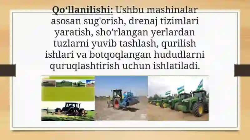 Melioratsiya mashinalarida qo’llaniladigan boshqarish tizimlarining turlari va o’ziga xos xusisiyatlari 3