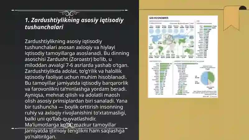 Zardushtiylikning iqtisodiy ta`limotlari 3