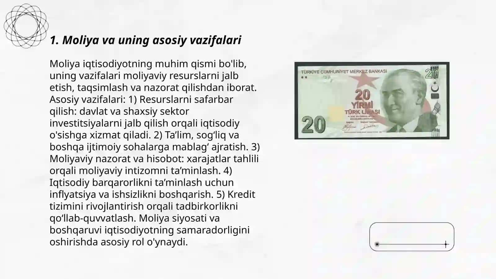 Moliya asoslarining mohiyati va moliya tizimi 3