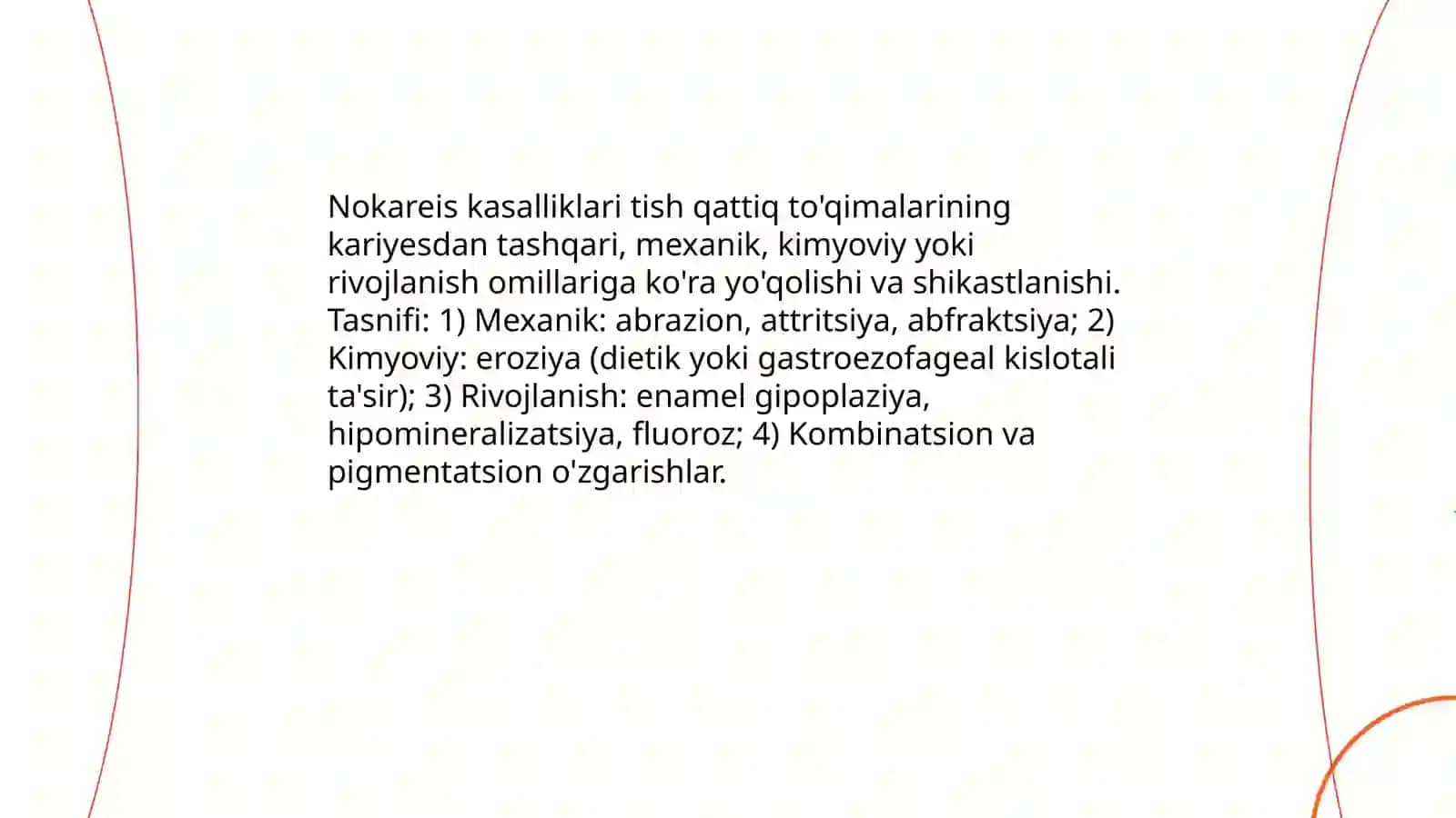 Tish qattiq to'qimalarining nokareis kasalliklari profilaktikasi 3
