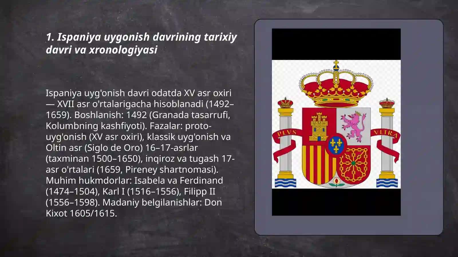 Ispaniya uygonish davri 3