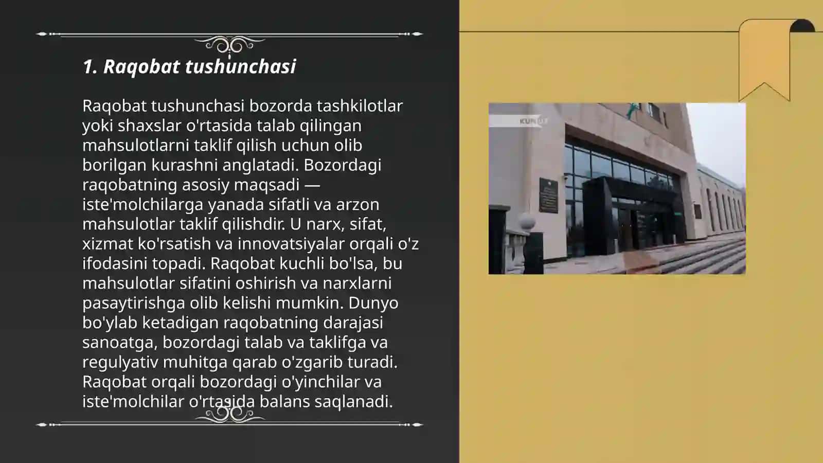 Raqobat va yakka hokimlik 3