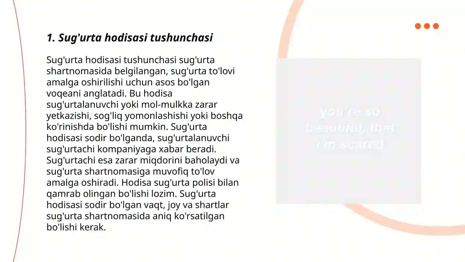 Sug'urta hodisasi ròyxatga olish 3