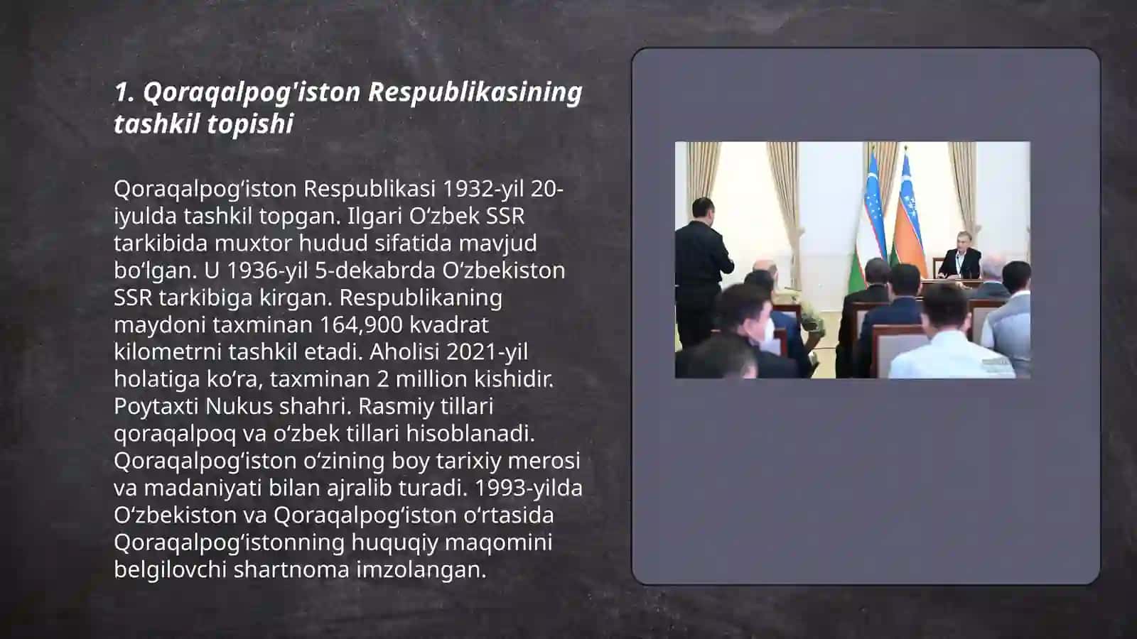 Qoraqalpog'iston Respublikasi tarixi va konstitutsiyasi 3