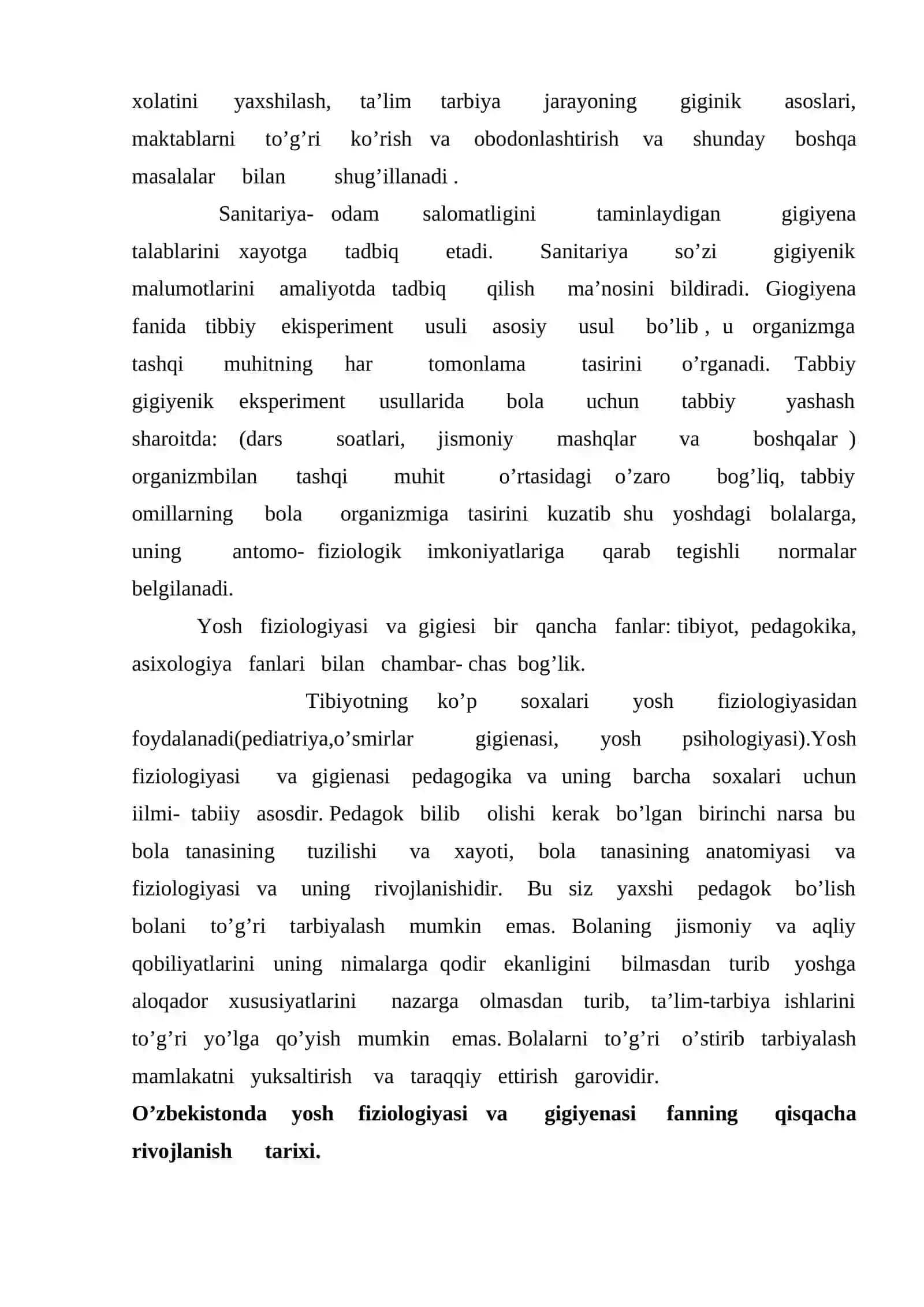 Yoshlar fiziologiyasi va gigiyenasi fanining mazmuni, ahamiyati va tarixi 3
