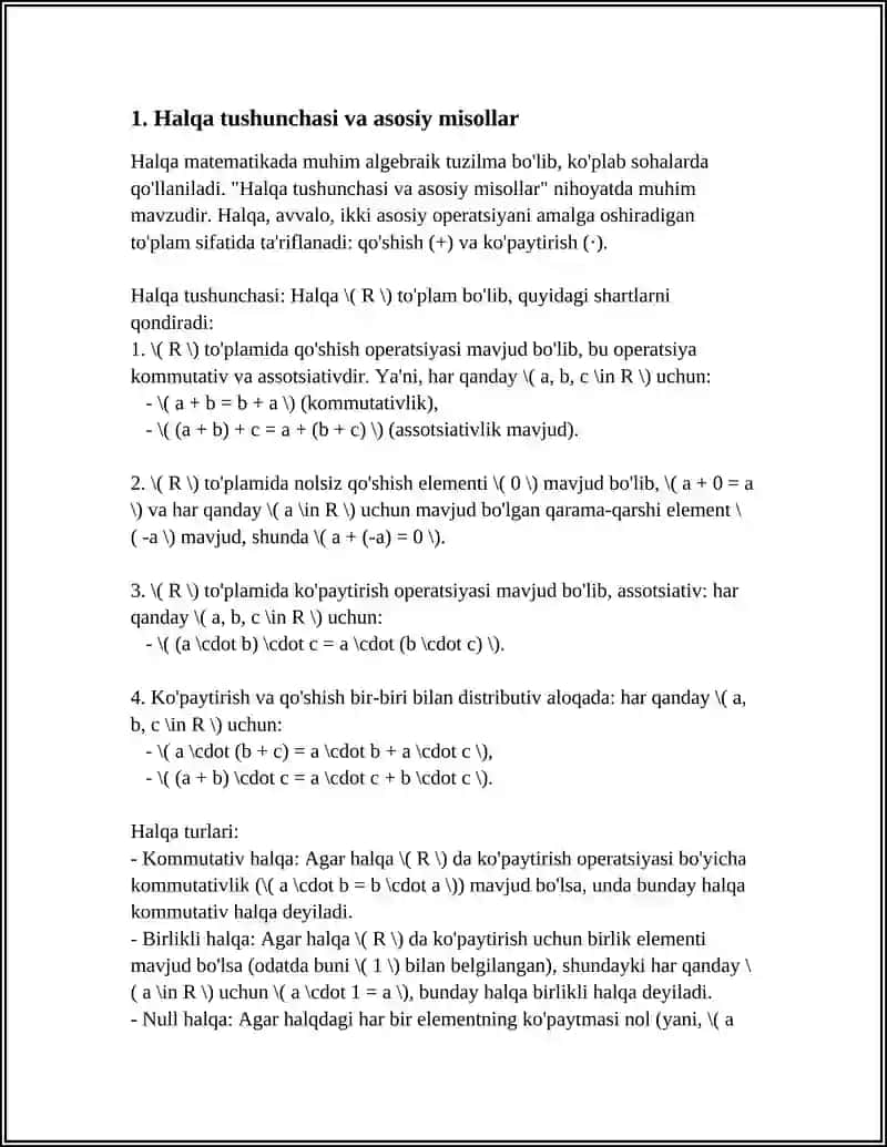 HALQA TUSHUNCHASI.HALQA TURLARI.QISM-HALQA.FAKTOR HALQA 3