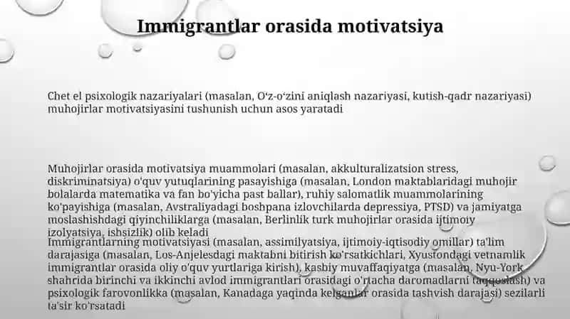 Motiv va Motivatsiya Muammosi 3