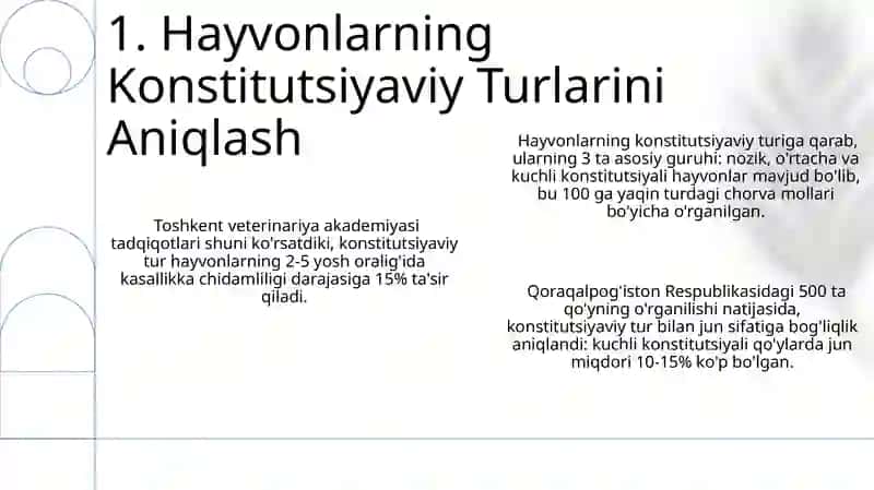 Hayvonlarning konstitutsiya tiplarini aniqlash 3
