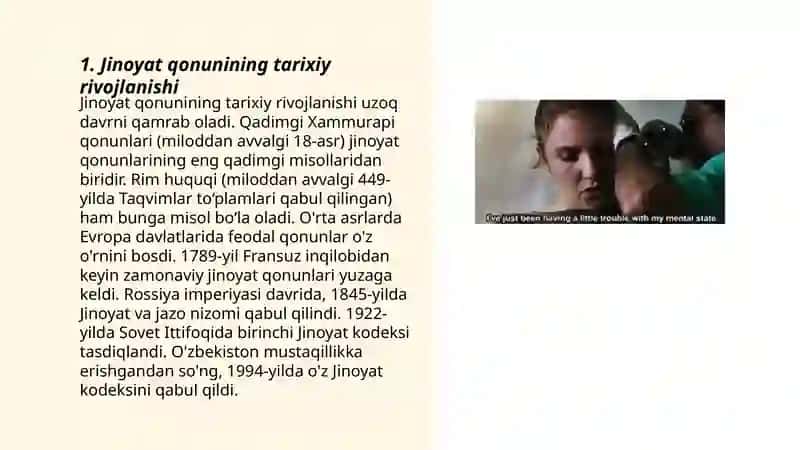 Jinoyat qonunining rivojlanish tamoyillari va ularning mohiyati 3