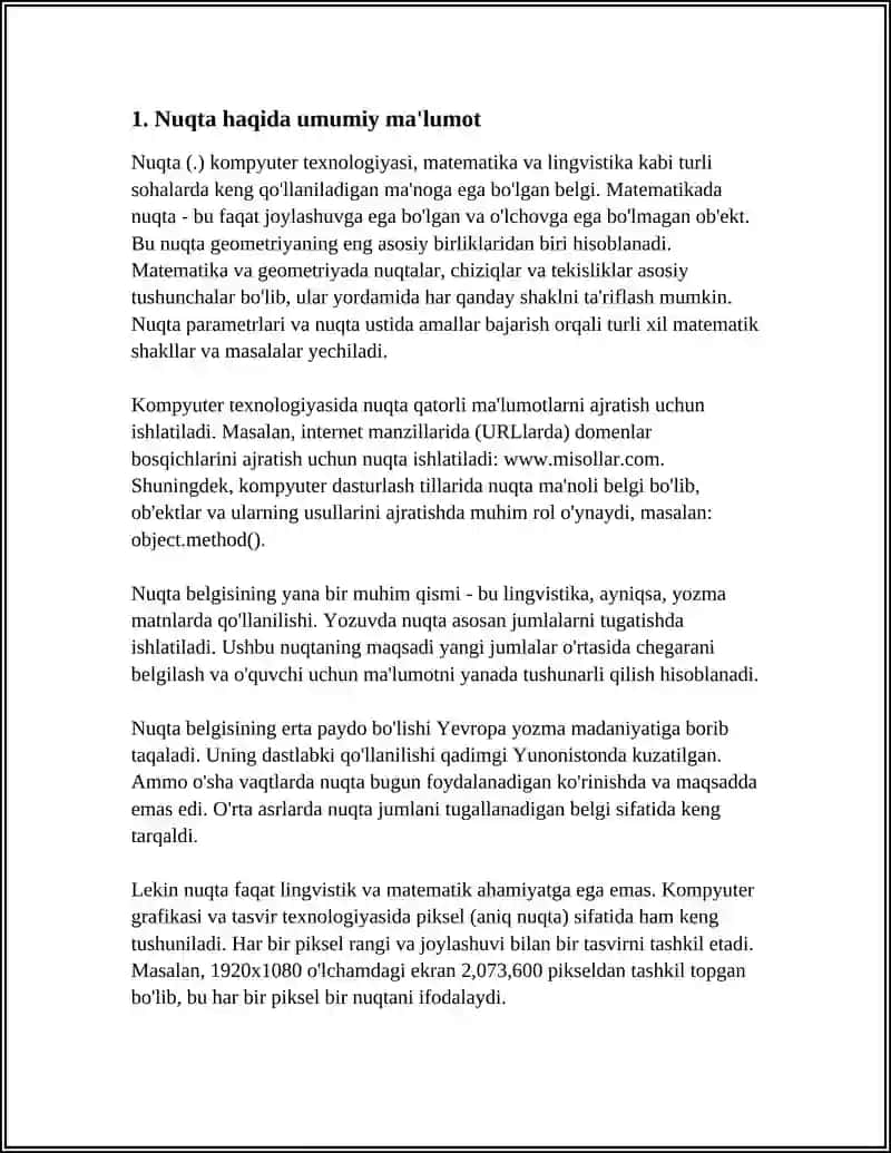 NUQTA TOʻGʻRI CHIZIQ VA TEKISLIK PROYEKSIYALARI METRIK VA POZITSION MASALALAR 3