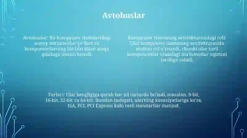 Kompyuter Tizimining Tuzilishini Tashkil Etish 3