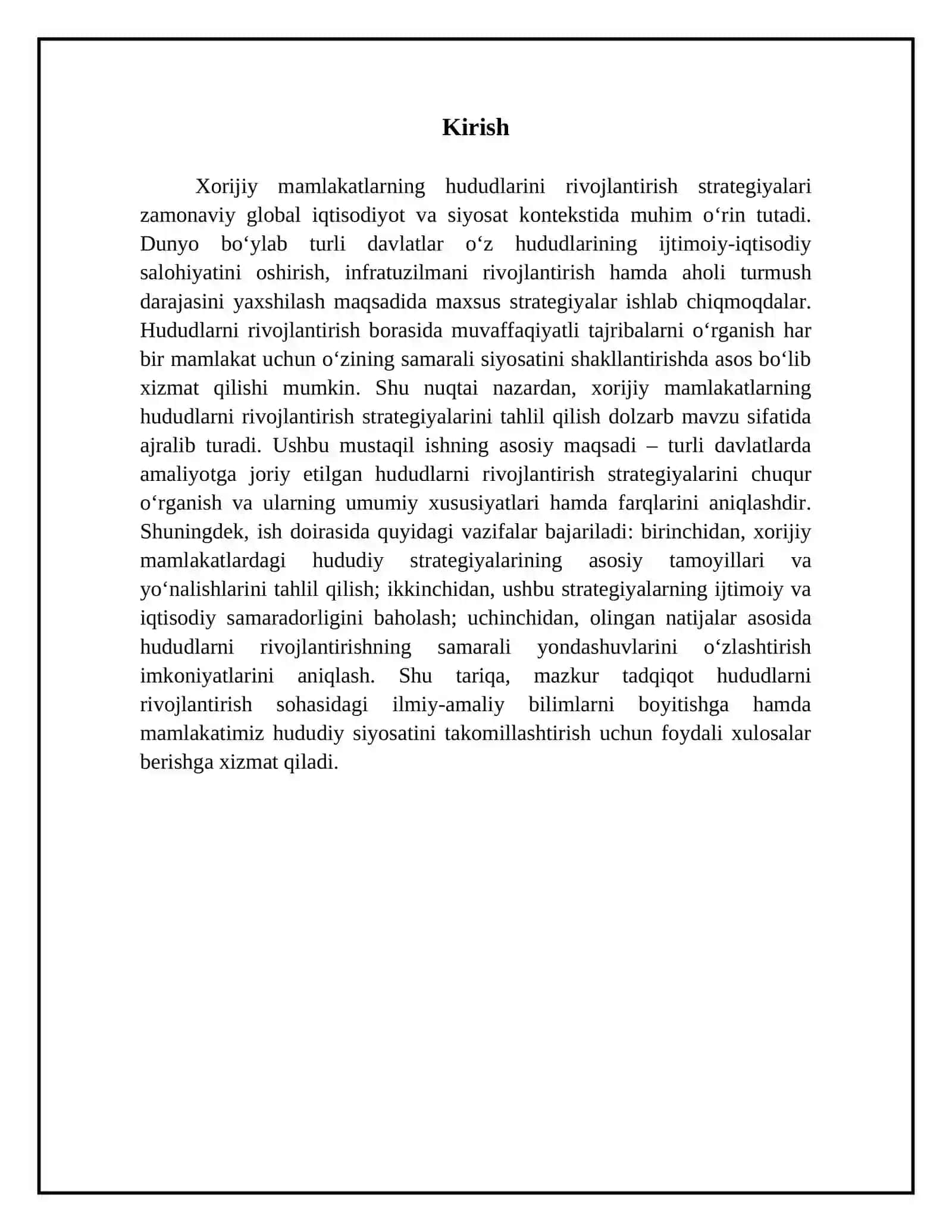 Xorijiy mamlakatlari hududlarini rivojlantirish strategiyasining tajribasi 3