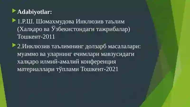 Integratsiya va inklyuziyaning qiyosiy taxlili. Reabilitatsiya haqida tushuncha 3