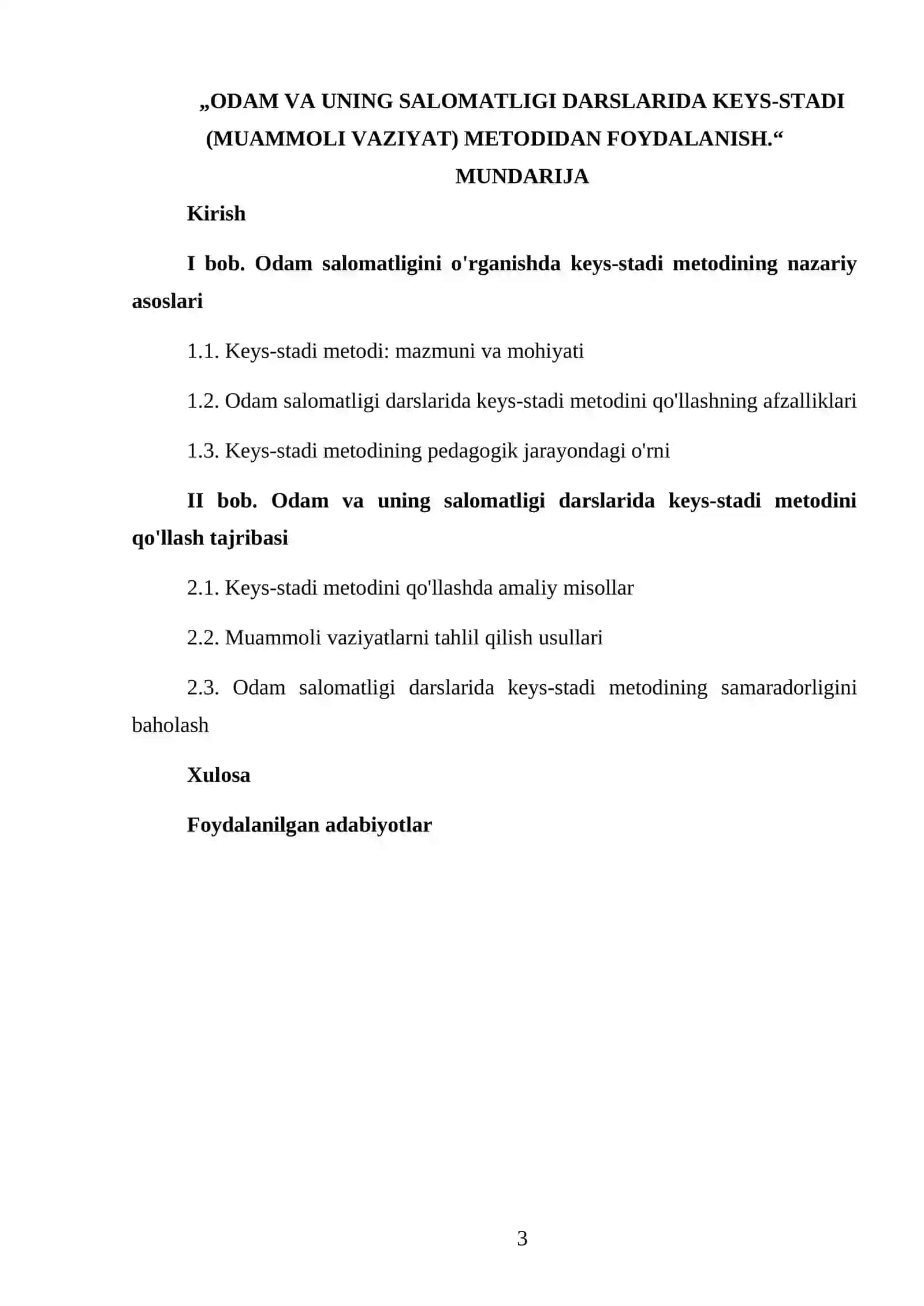 Odamlar va ularning salomatligi darslarida keys-stadi (muammoli vaziyat) metodidan foydalanish 3