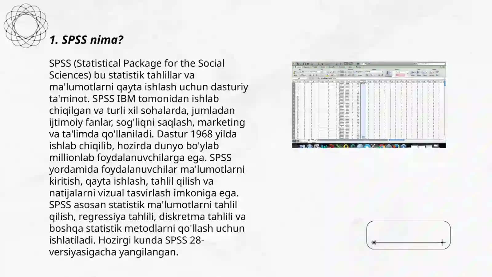 SPSS haqida malumot 3
