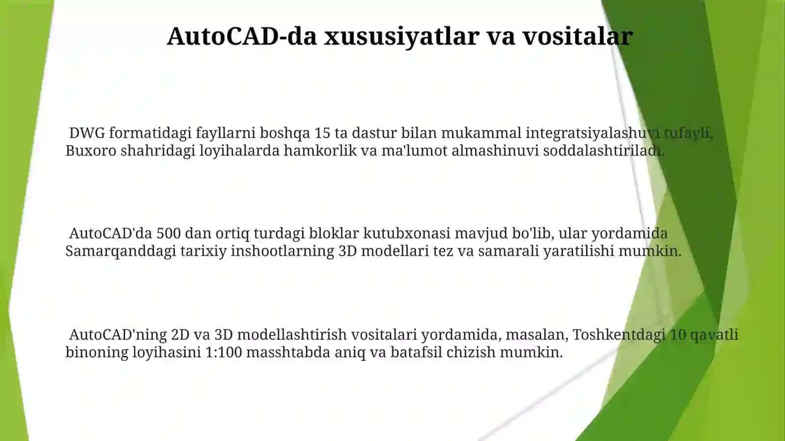 AutoCAD dasturi 3