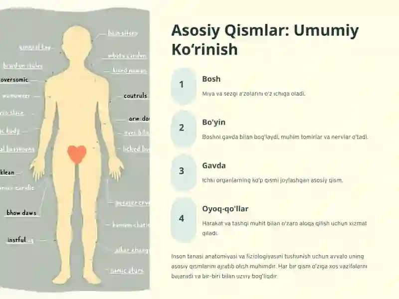 Odam tana qismlari tuzilishi va funksiyalari.Analizatorlar tuzilishi va vazifalari 3