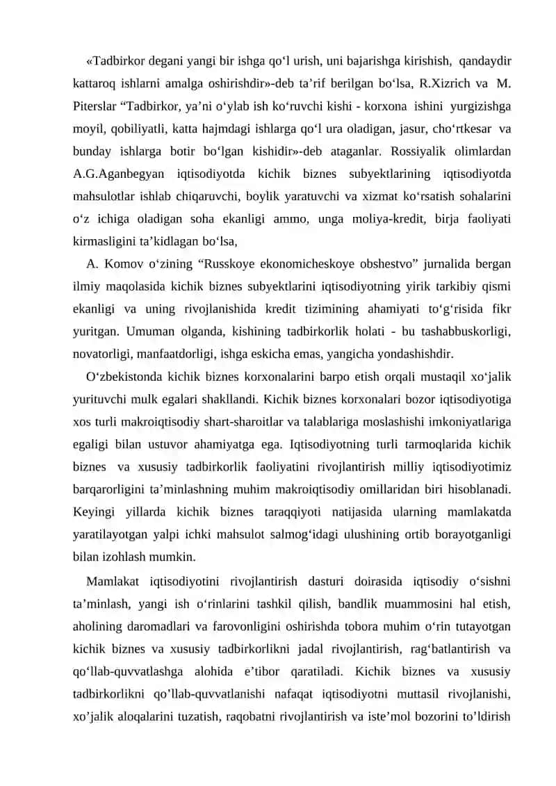 Biznesni shakllantirishda iqtisodiy omillar 3