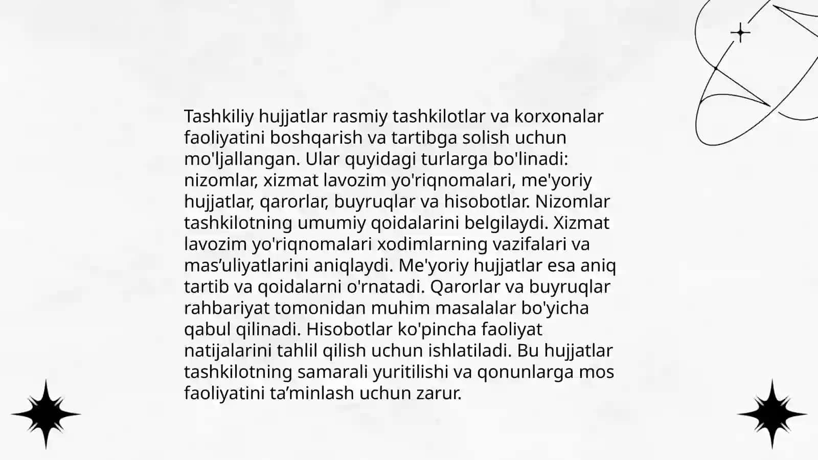 Tashkiliy hujjatlar.Shartnoma va mehnat bitimi 3