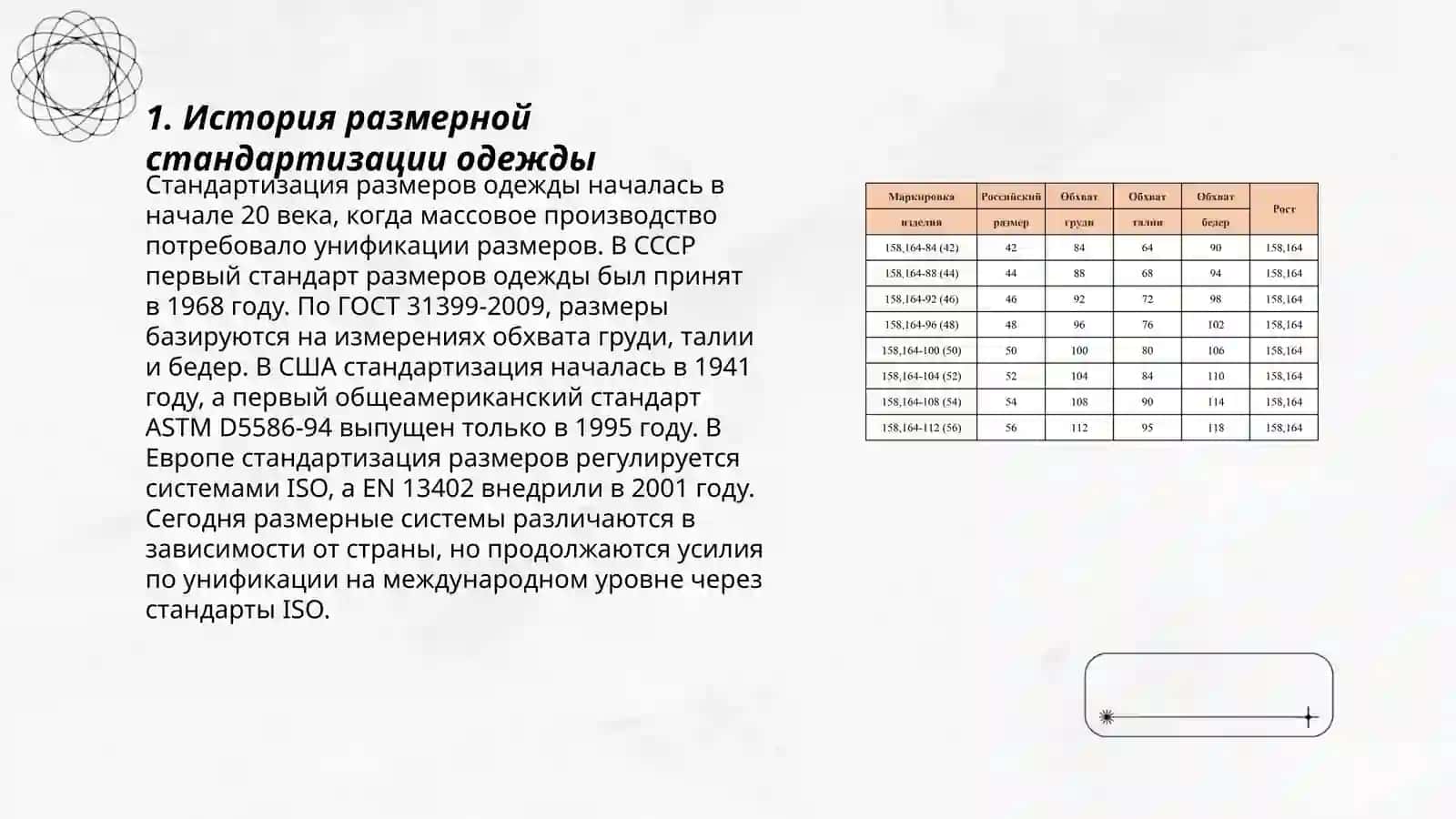 Размерная стандартизация одежды 3