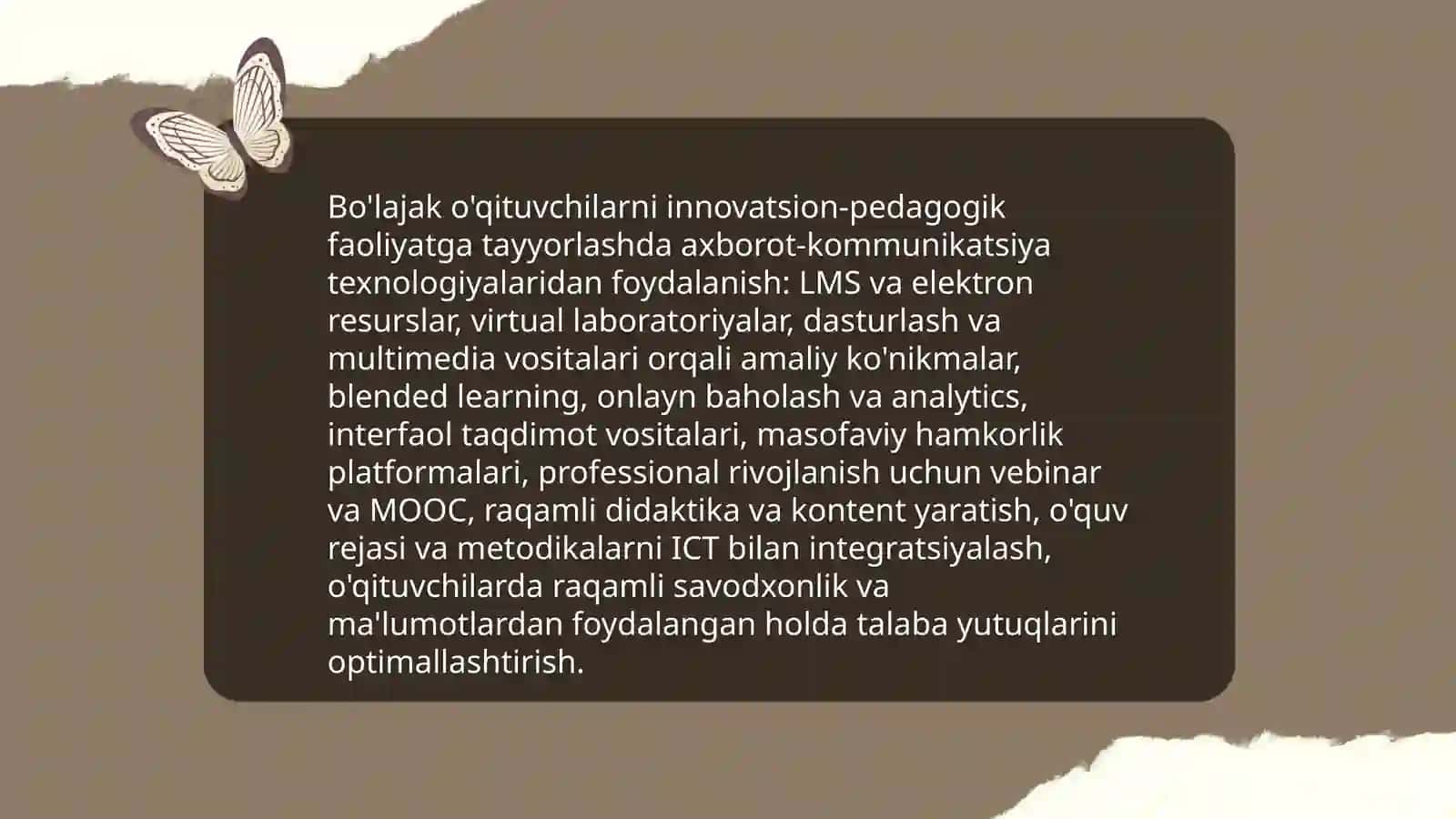 Bo'lajak o'qituvchilarning innovatsion-pedagogik faoliyatga tayyorlash 3