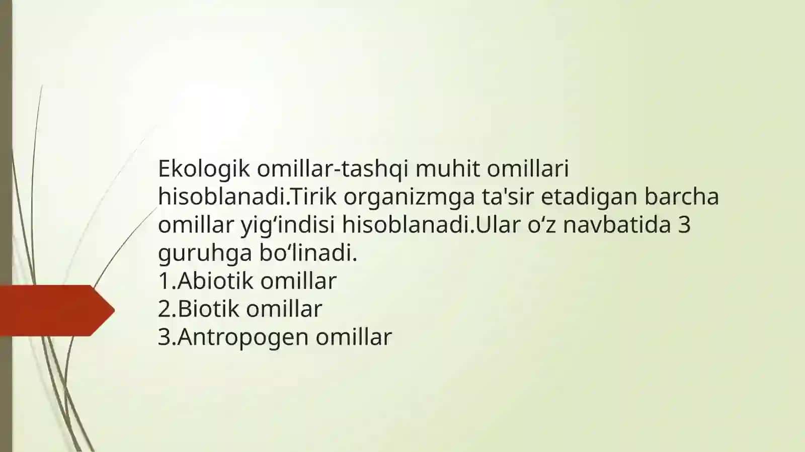 Botanika fanidan osimliklarga ekologik omillarning ta'siri 3