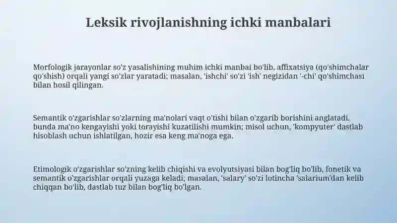 Lugʻaviy taraqqiyotining ichki va tashqi manbalari 3